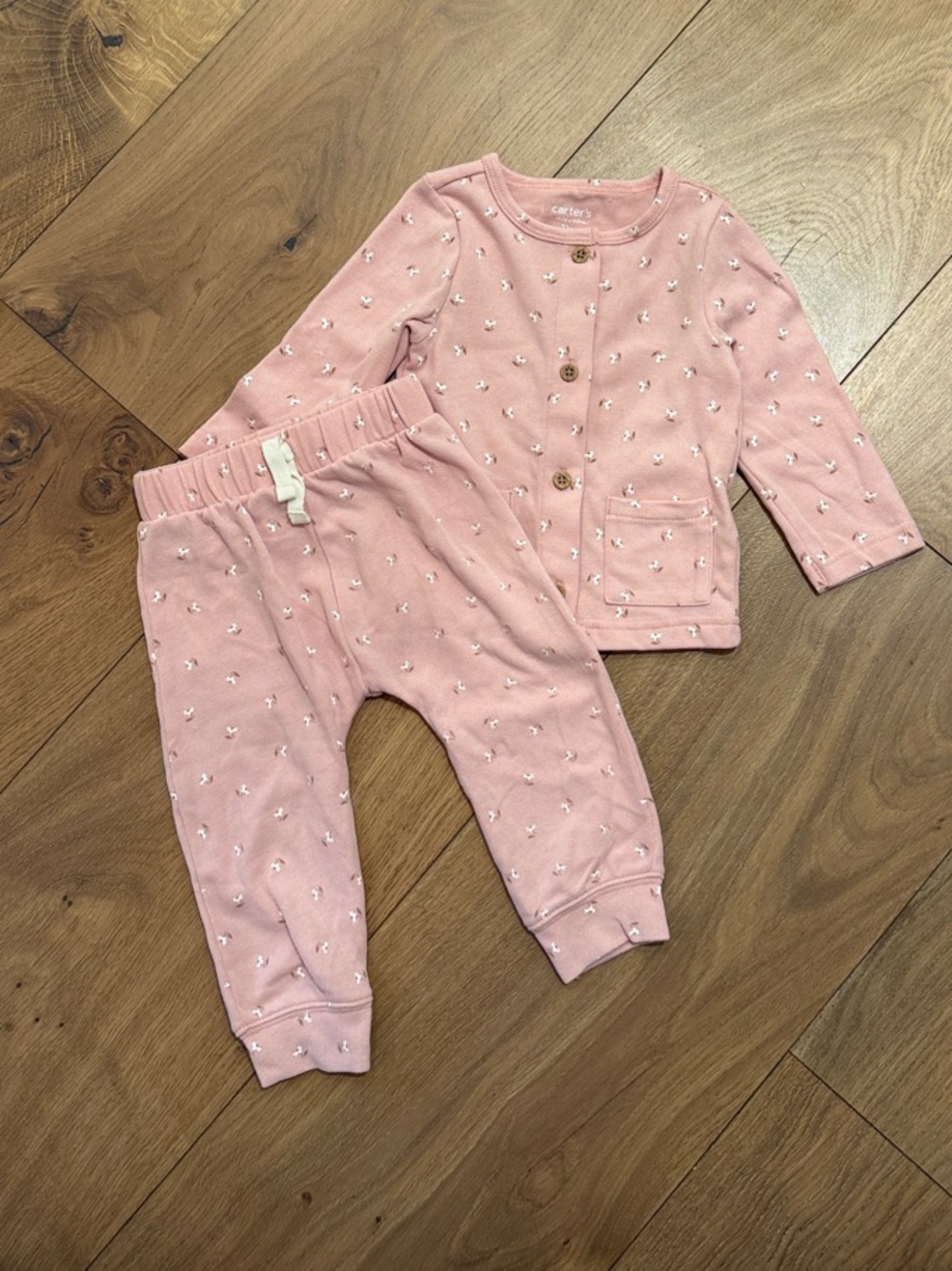 NWOT Carter's Pink Floral Two-Piece Set